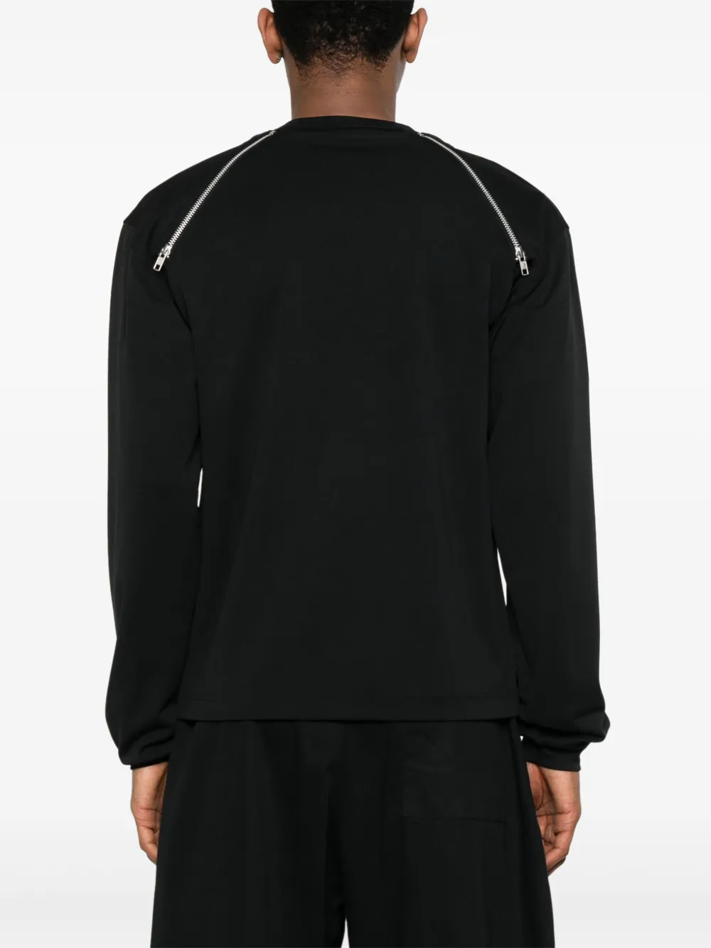 Comme des Garçons Homme Plus T-shirt met afneembare mouwen Zwart