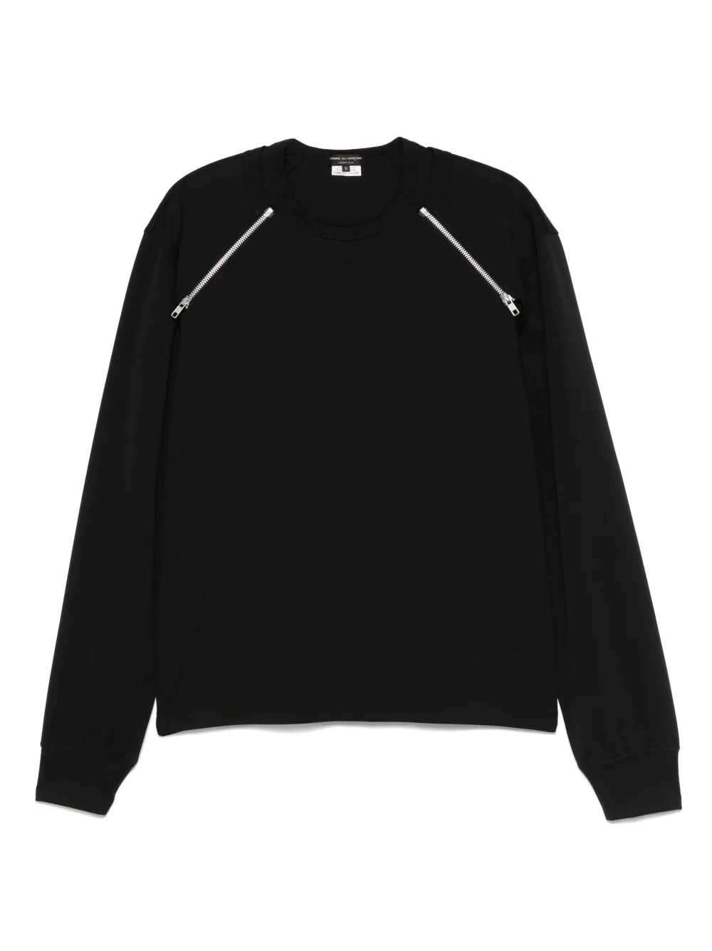 Comme des Garçons Homme Plus T-shirt met afneembare mouwen Zwart