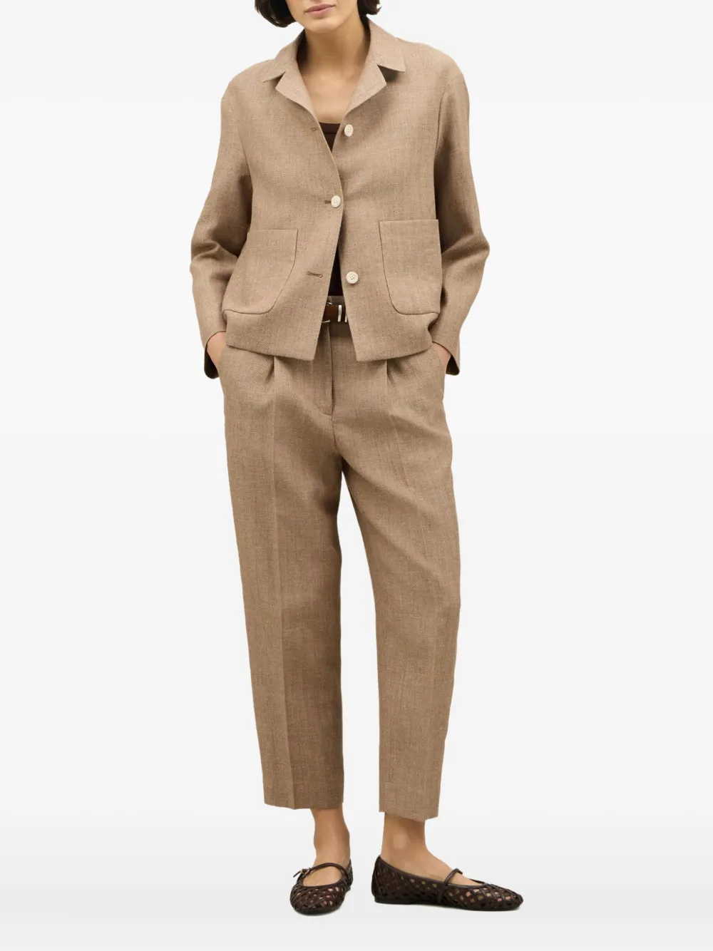Boglioli blazer con botones | marrón | Image 1