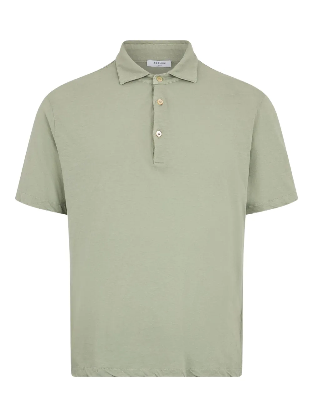 Boglioli Polo in misto cotone con logo | verde | Image 1