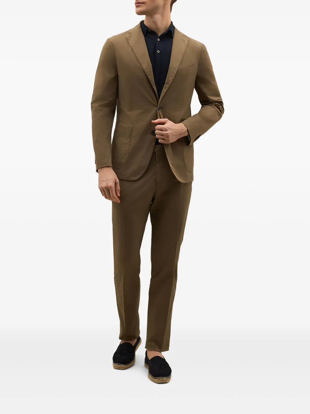 Boglioli whipstitch-trim suit | Single Breasted Suits | Image 2