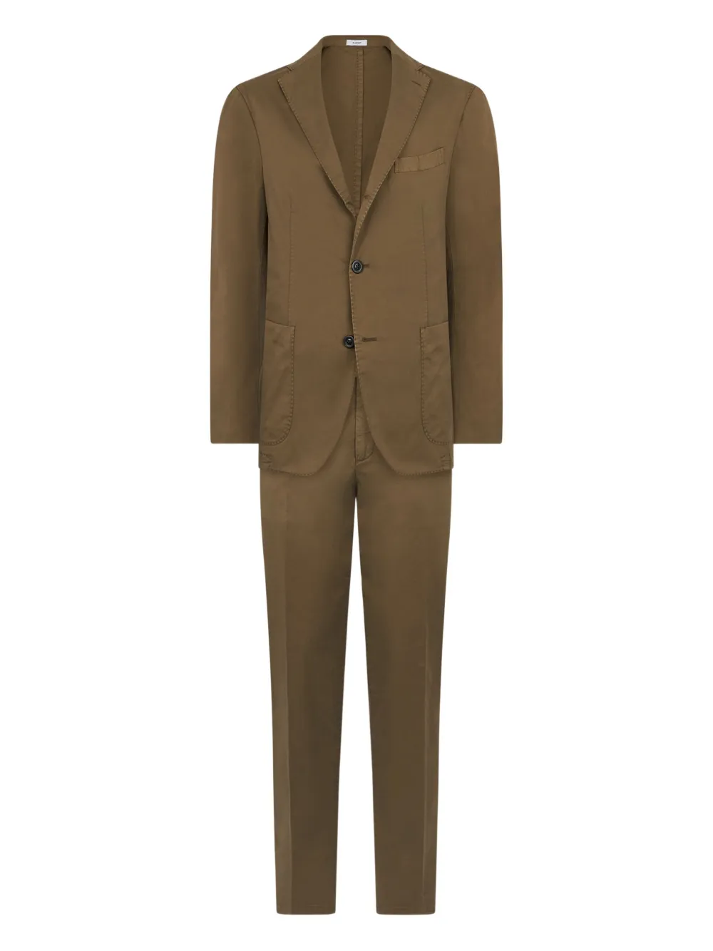 Boglioli whipstitch-trim suit | Green | Image 1