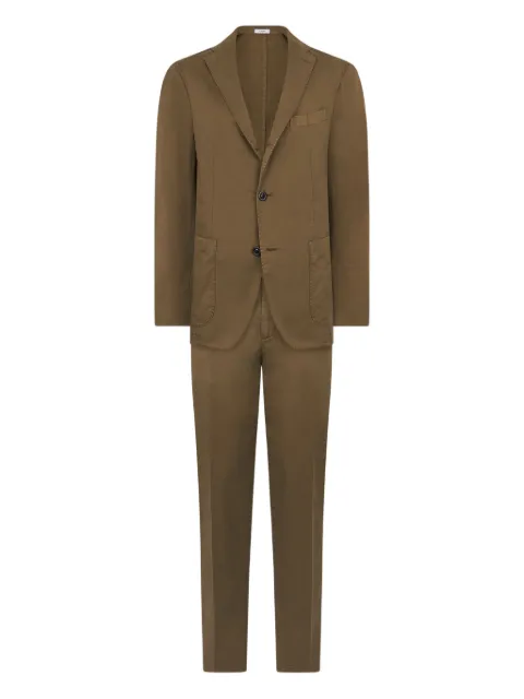 Boglioli whipstitch-trim suit