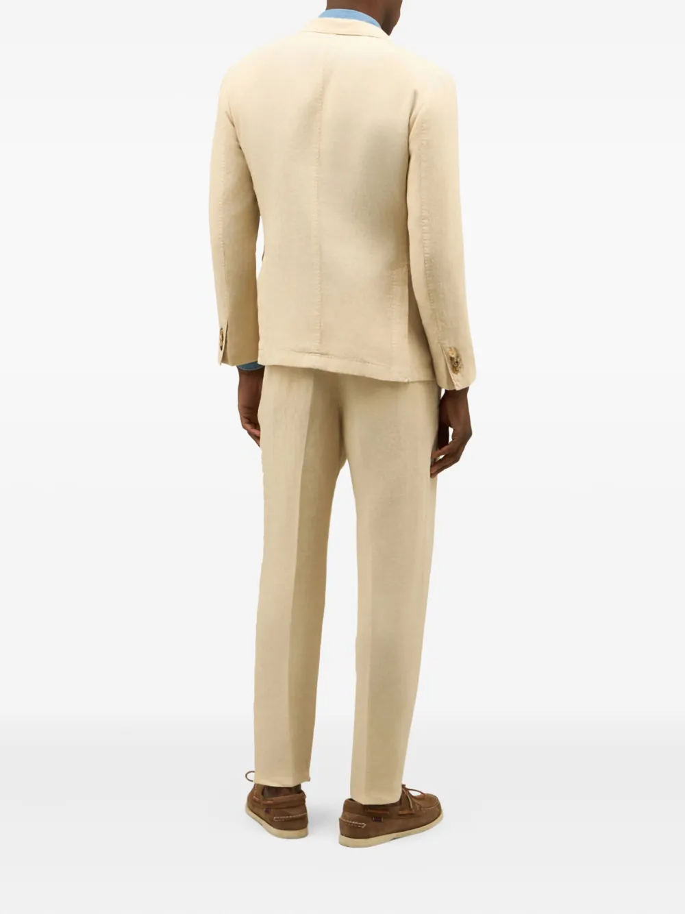 Shop Boglioli Linen Suit In Neutrals