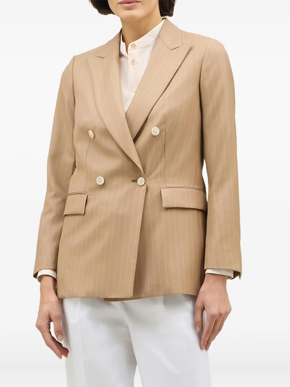 Boglioli blazer con doble botonadura | marrón | Image 1