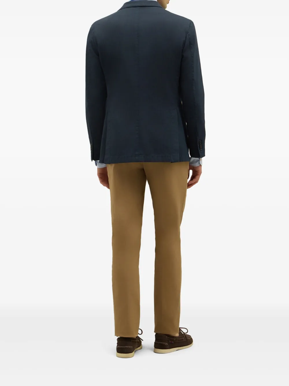 Boglioli Blazer met enkele rij knopen Blauw