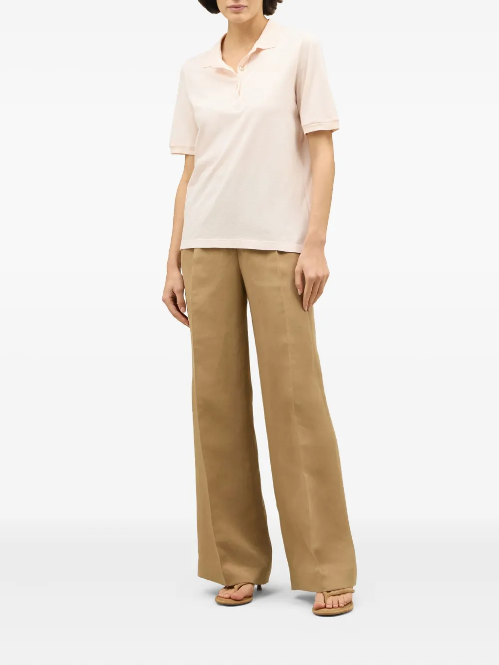 Boglioli knitted polo shirt - Roze