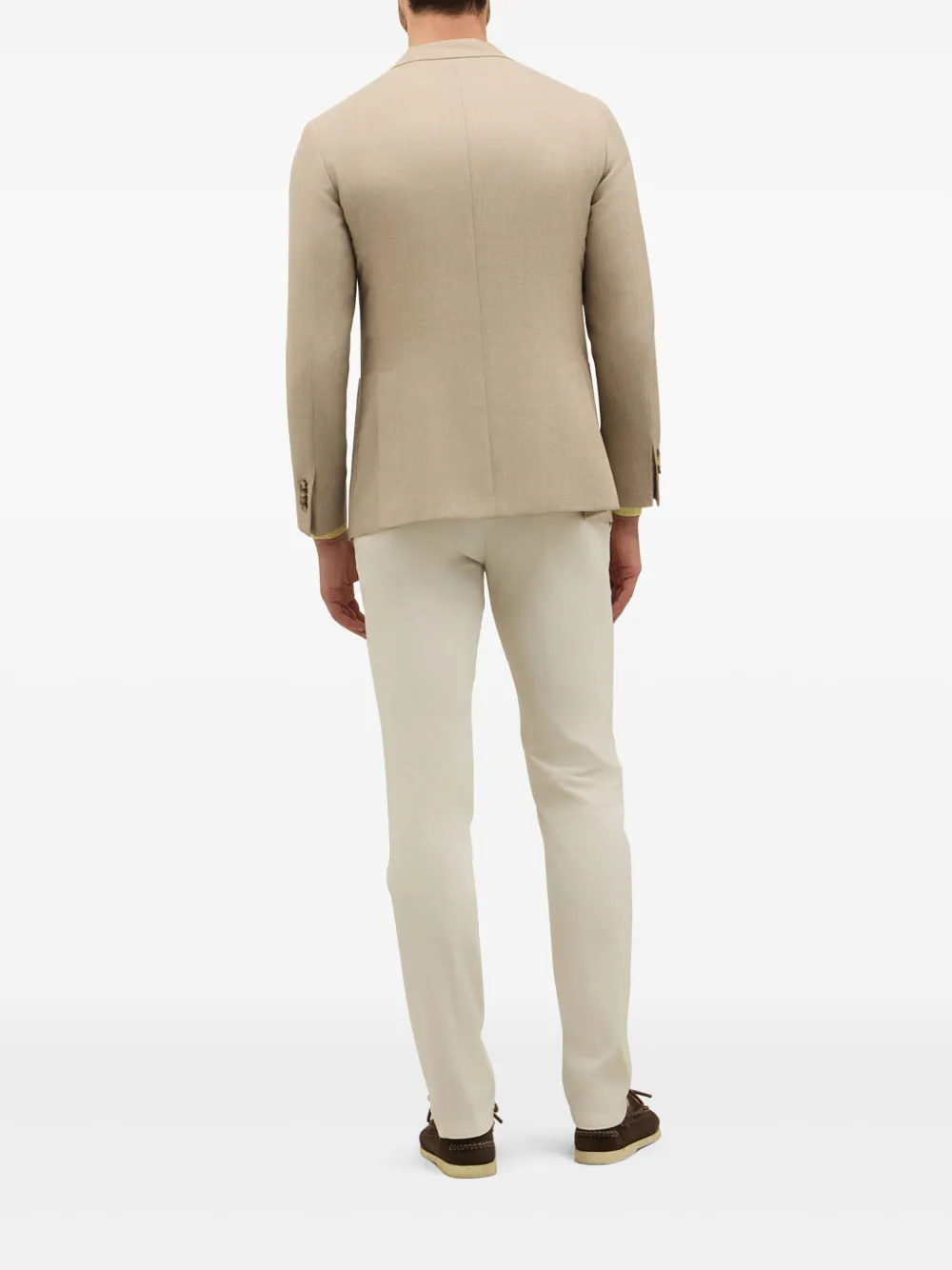 Boglioli Blazer met enkele rij knopen Beige