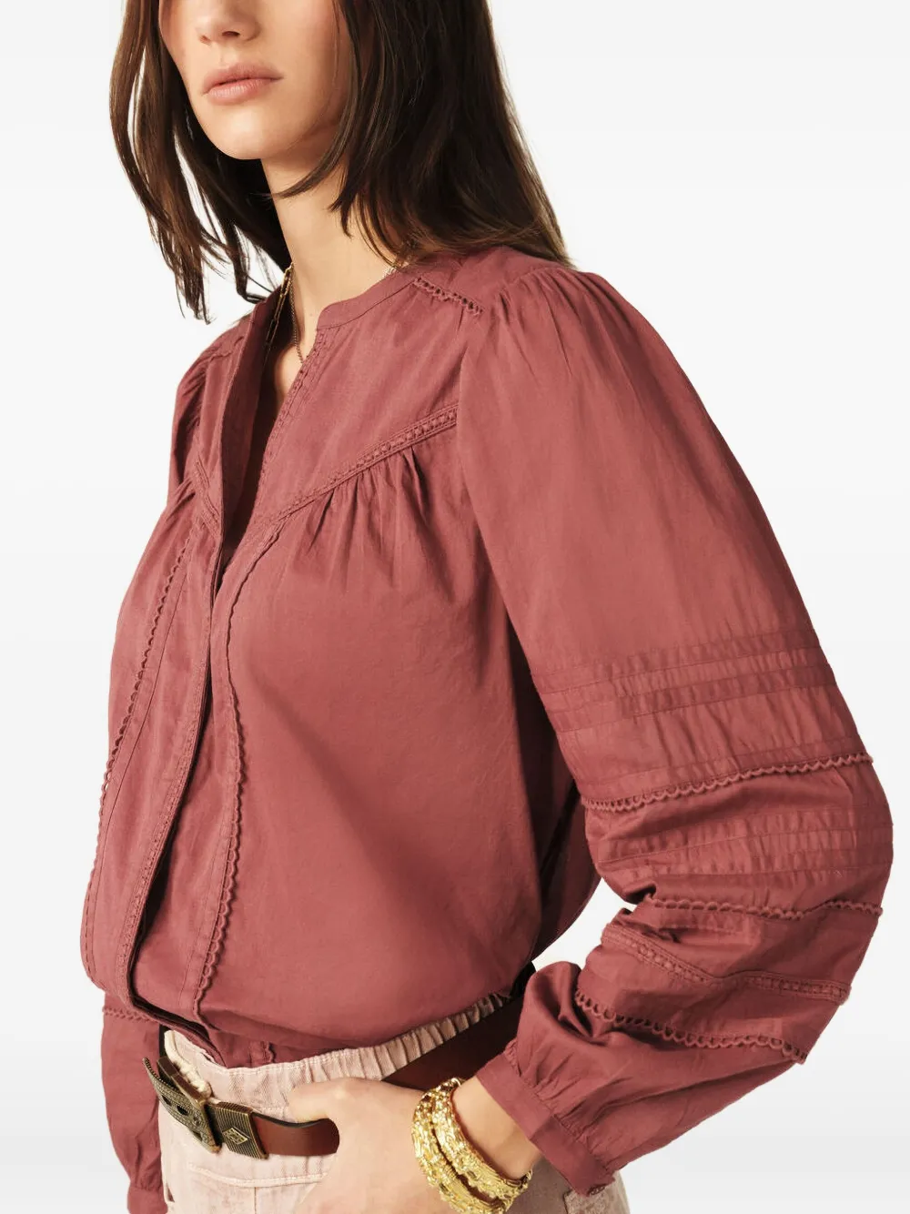 Ba&Sh Katoenen blouse Rood
