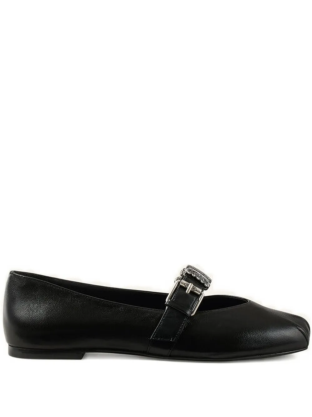 Ba&sh Cherkane Buckle Ballet Flats In Black
