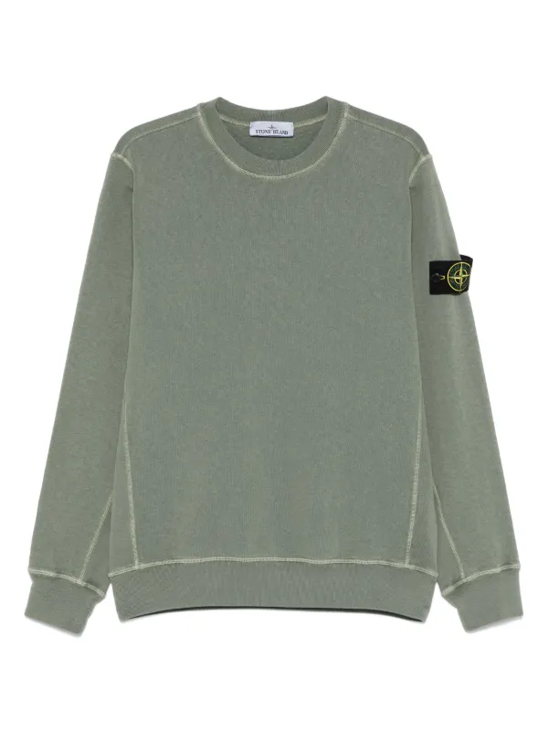 【STONE 】コンパスバッジ スウェットシャツ グリーン Stone Island コンパスバッジ スウェットシャツ | グリーン