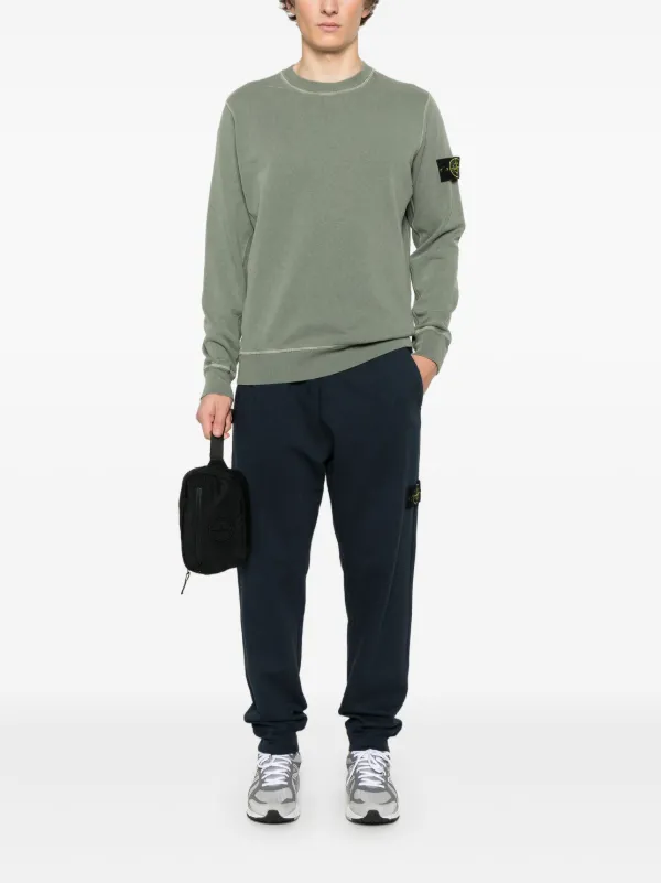 Stone Island コンパスバッジ スウェットシャツ | グリーン