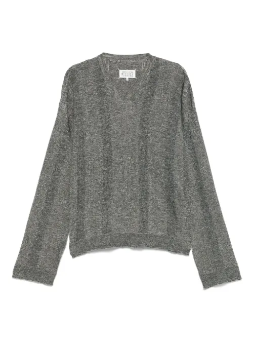 Pull à col v - Maison Margiela - Modalova