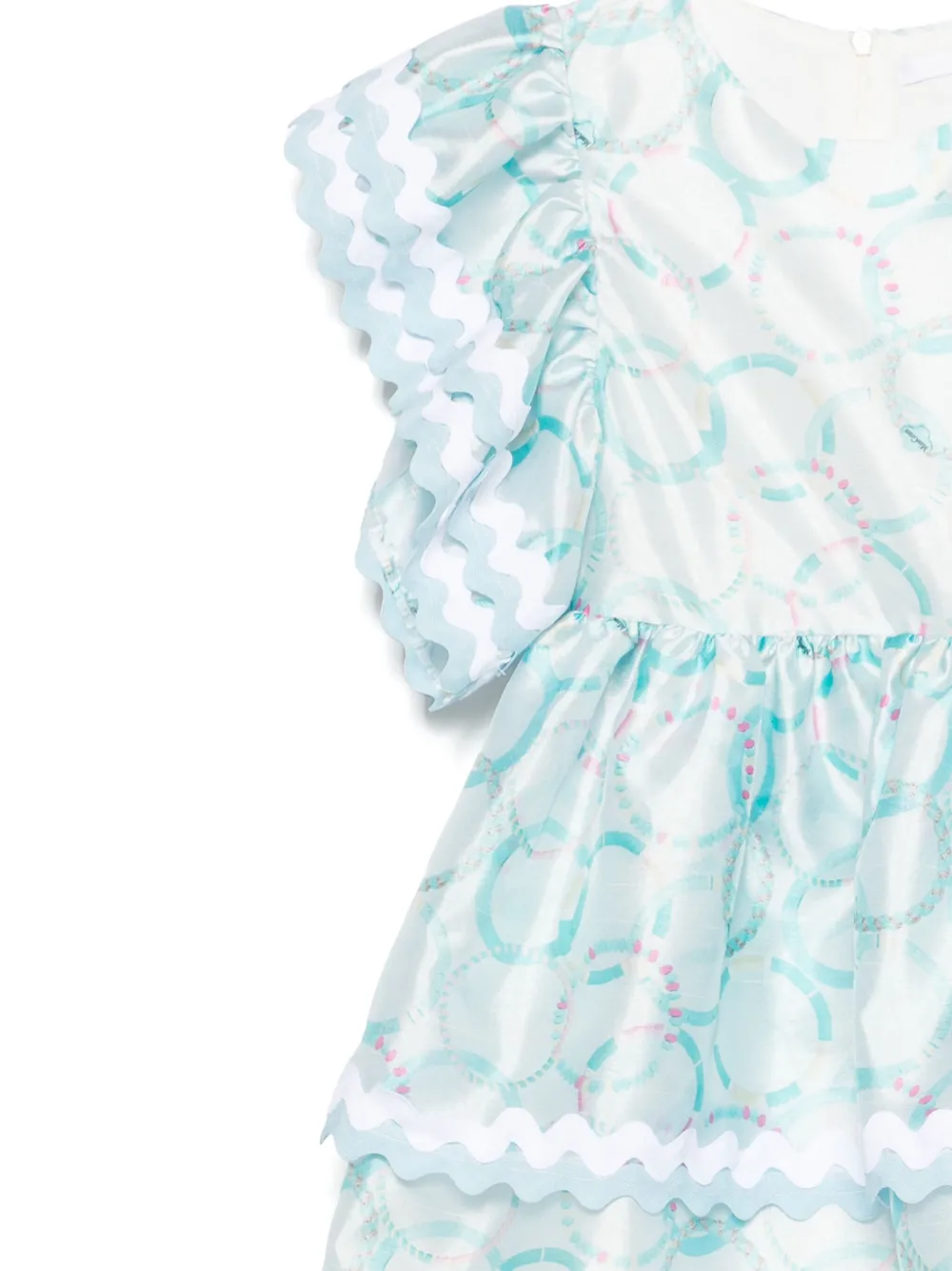 Miss Grant Kids Satijnen jurk Blauw