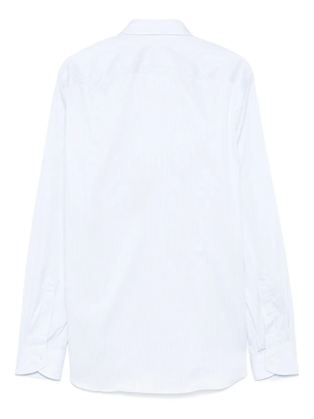 Canali Gestreept overhemd Blauw