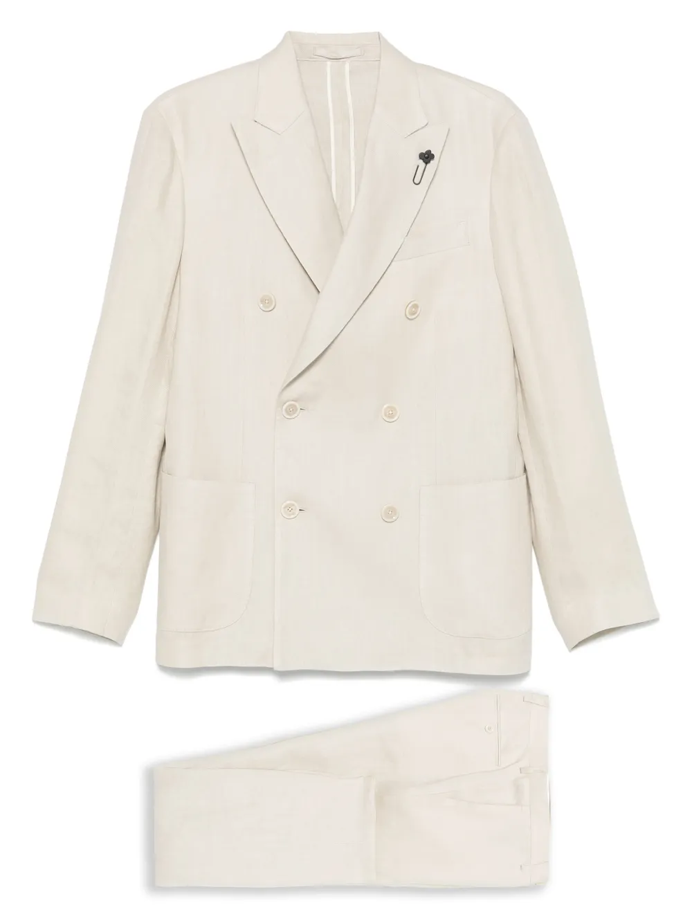 Lardini linen suit | Neutrals | Image 1