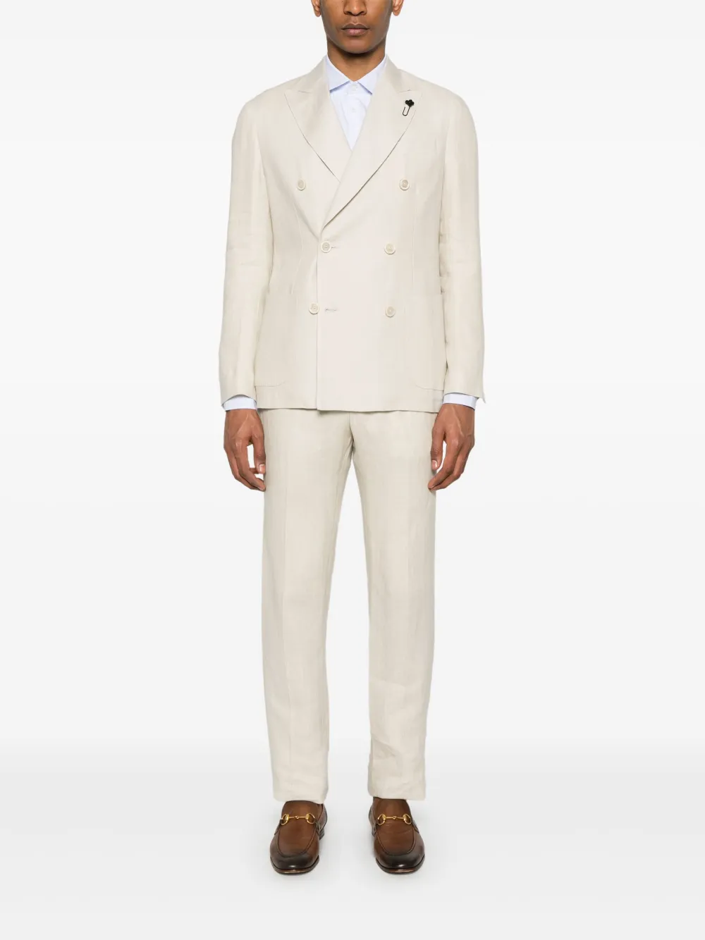 Lardini linen suit | Double  Breasted Suits | Image 2