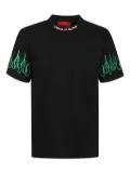 Vision Of Super flame-print t-shirt - Black