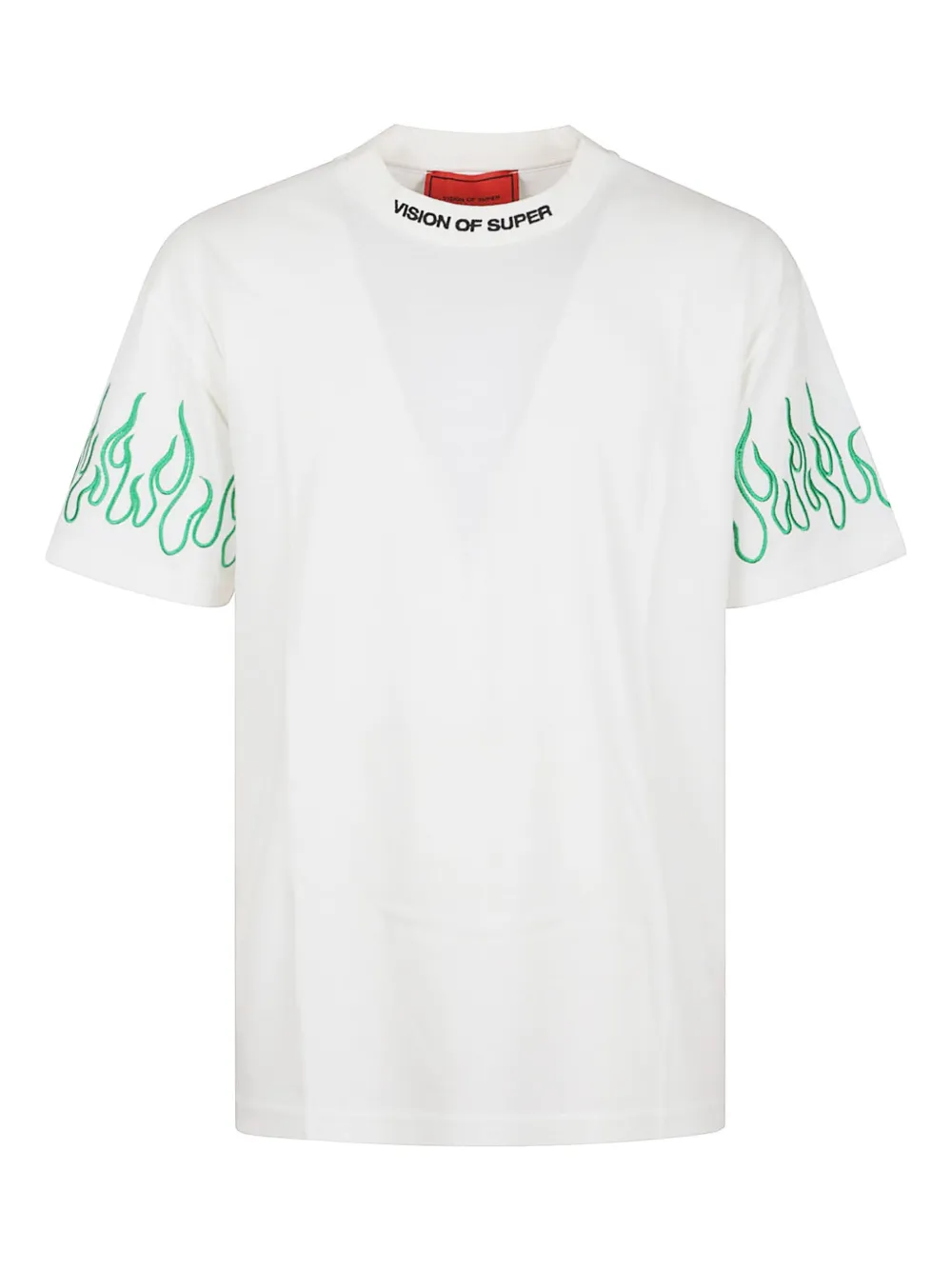 Vision Of Super flame-print t-shirt | White | Image 1