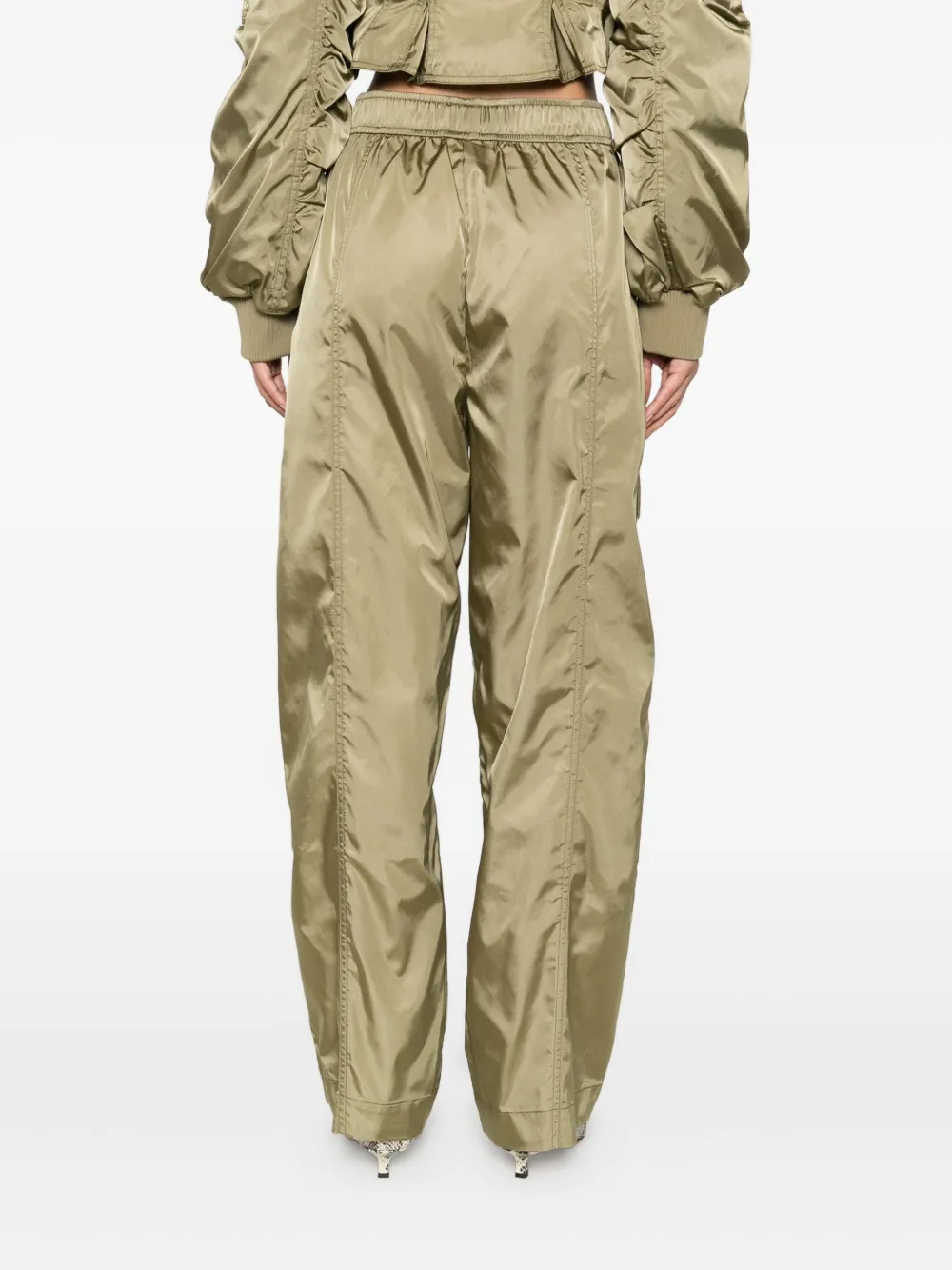 GANNI tapered cargo pants Groen