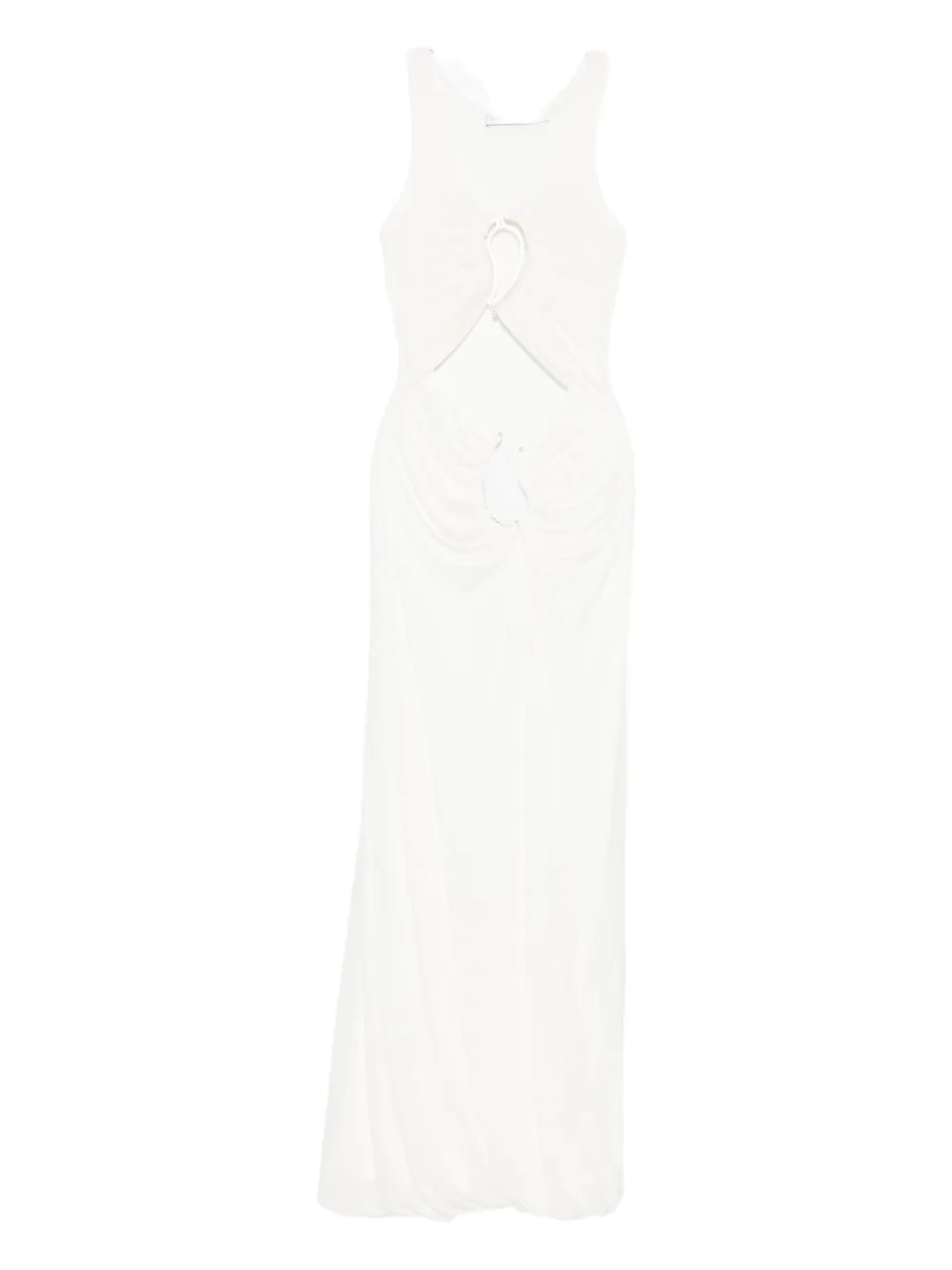 Christopher Esber paisley-ring dress Wit