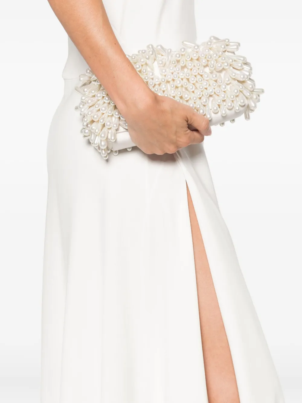 Christopher Esber draped asymmetric dress Wit