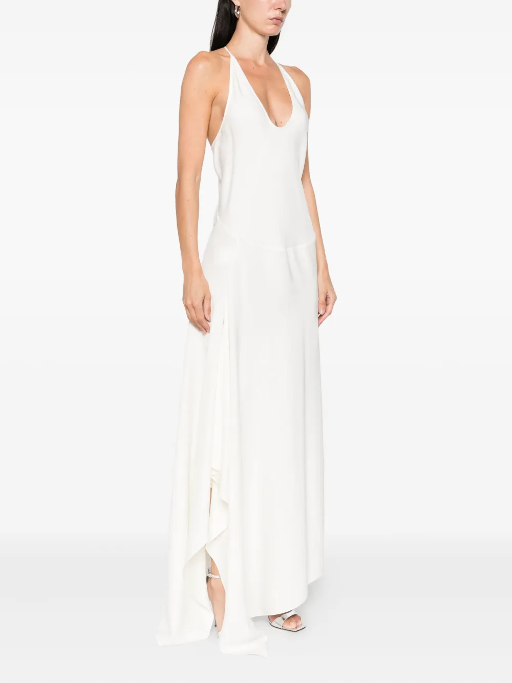 Christopher Esber draped asymmetric dress Wit