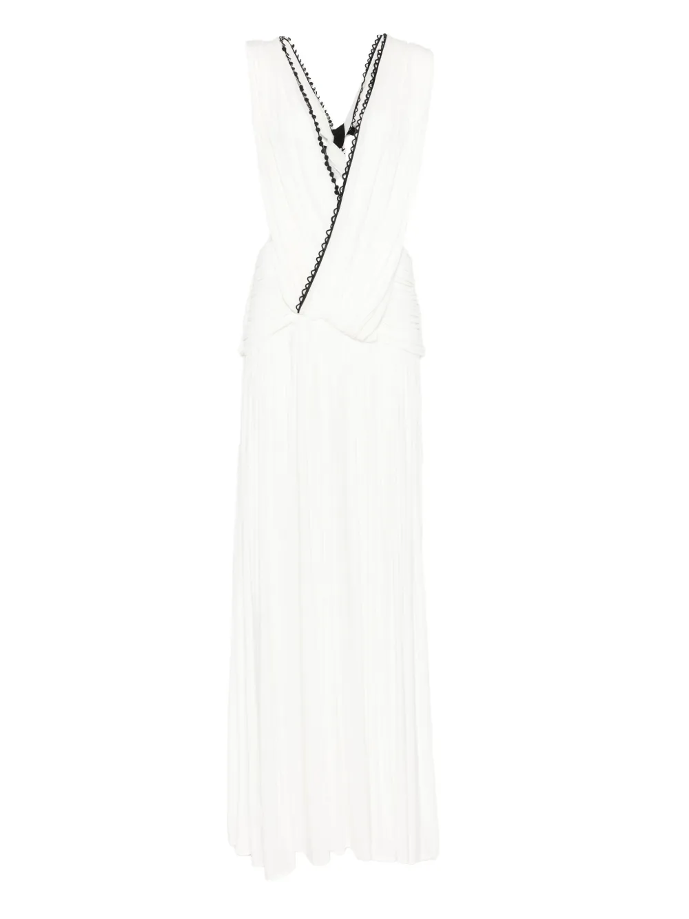 Christopher Esber plunge v-neck dress Wit