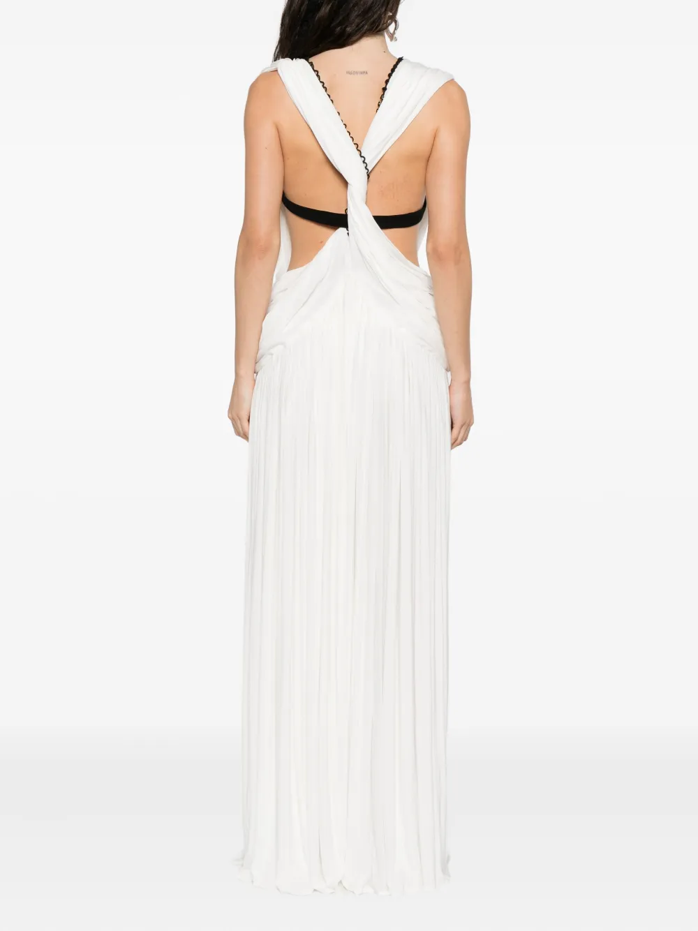 Christopher Esber plunge v-neck dress Wit