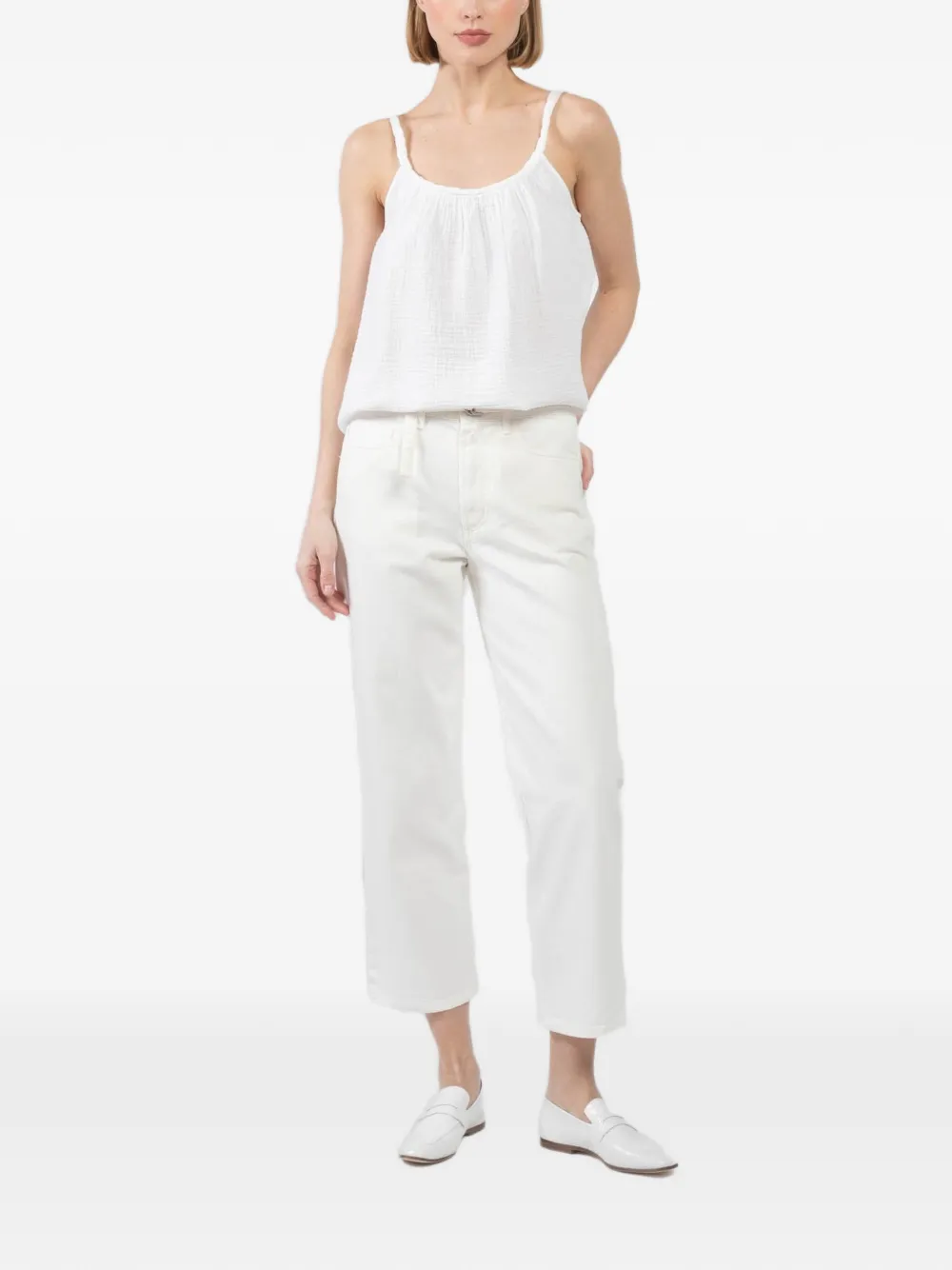  Xirena Textured Straps Top - White 