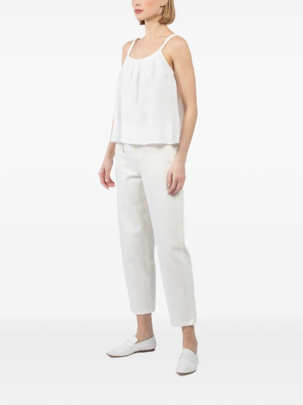  Xirena Textured Straps Top - White 