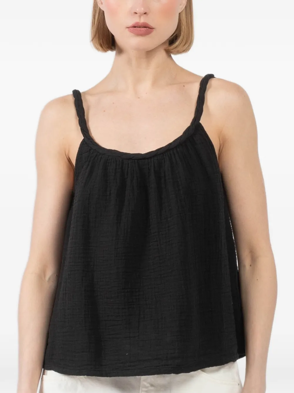 Xirena twisted-strap top - Nero