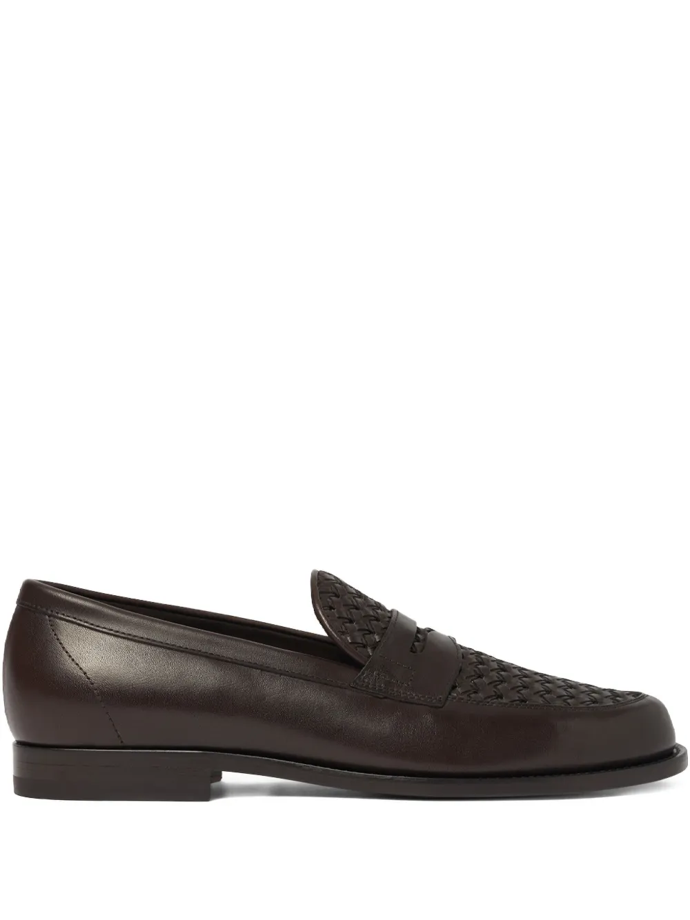 Scarosso leather loafers Brown