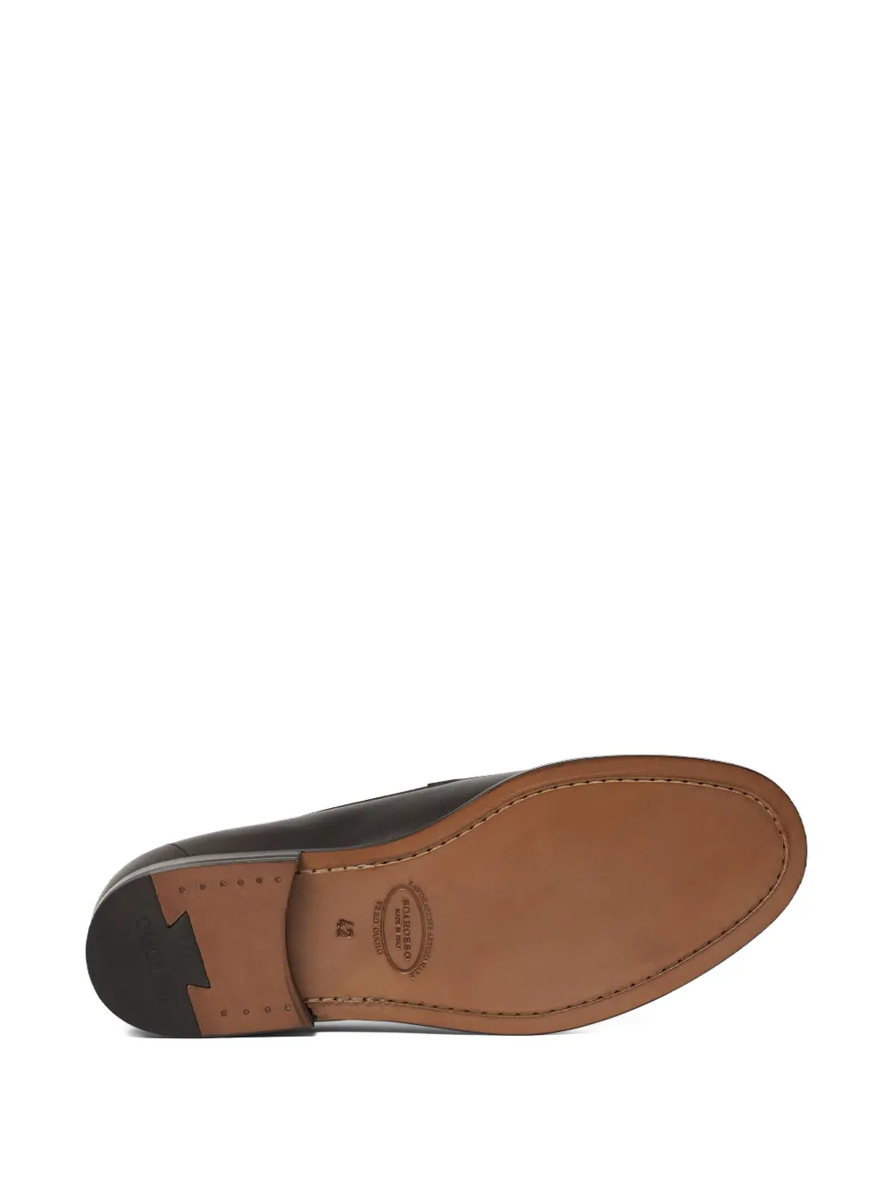 Scarosso leather loafers Brown