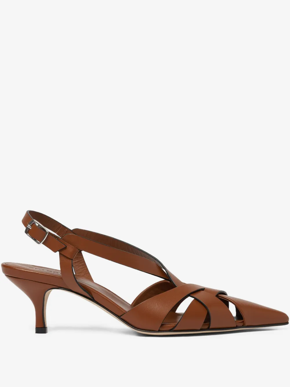 55mm Clio cross-strap kitten heels
