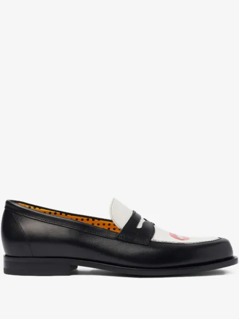 Scarosso mouth-motif loafers