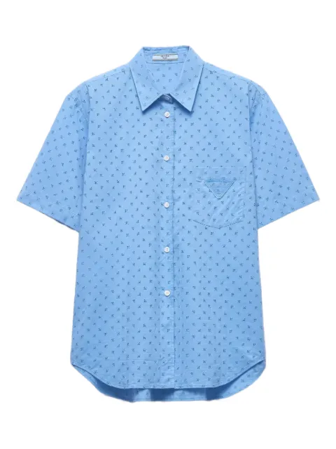 Prada lace-detailing shirt 