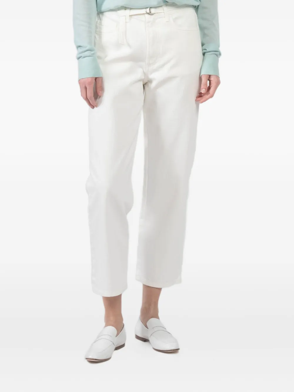 Xirena belted cropped trousers | White | Image 1