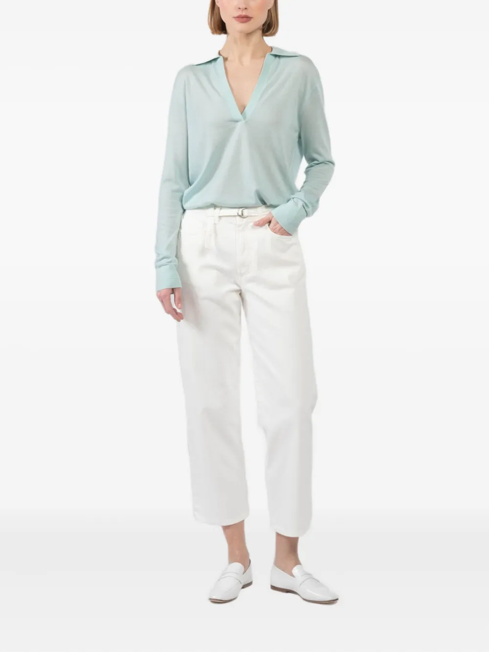 Xirena belted cropped trousers | Straight-Leg Pants | Image 2