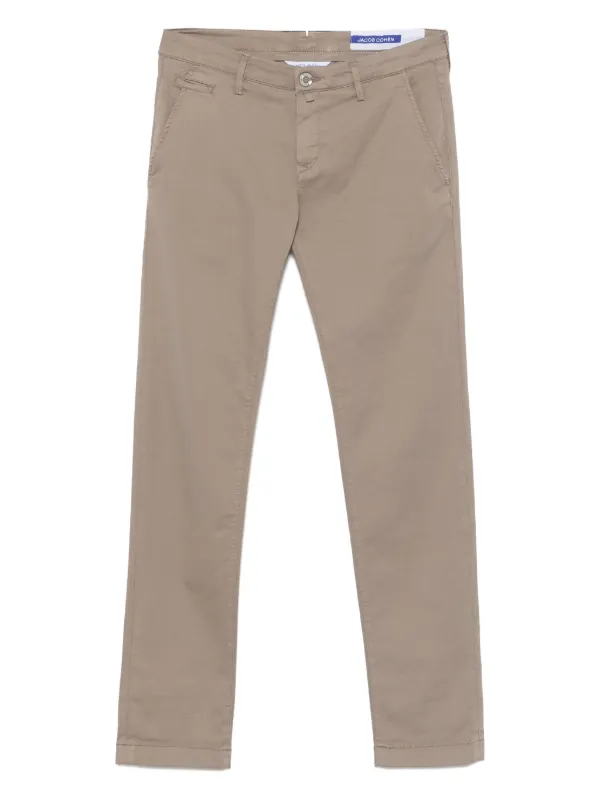 Jacob Cohën Bobby Chinos in Brown