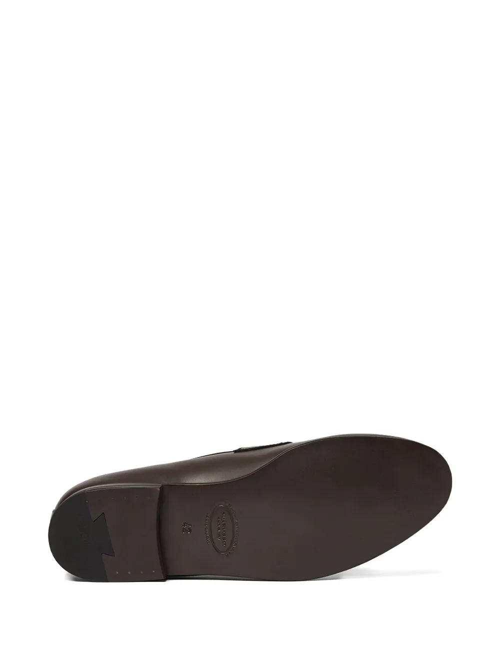 Scarosso Austin leather penny loafers Brown