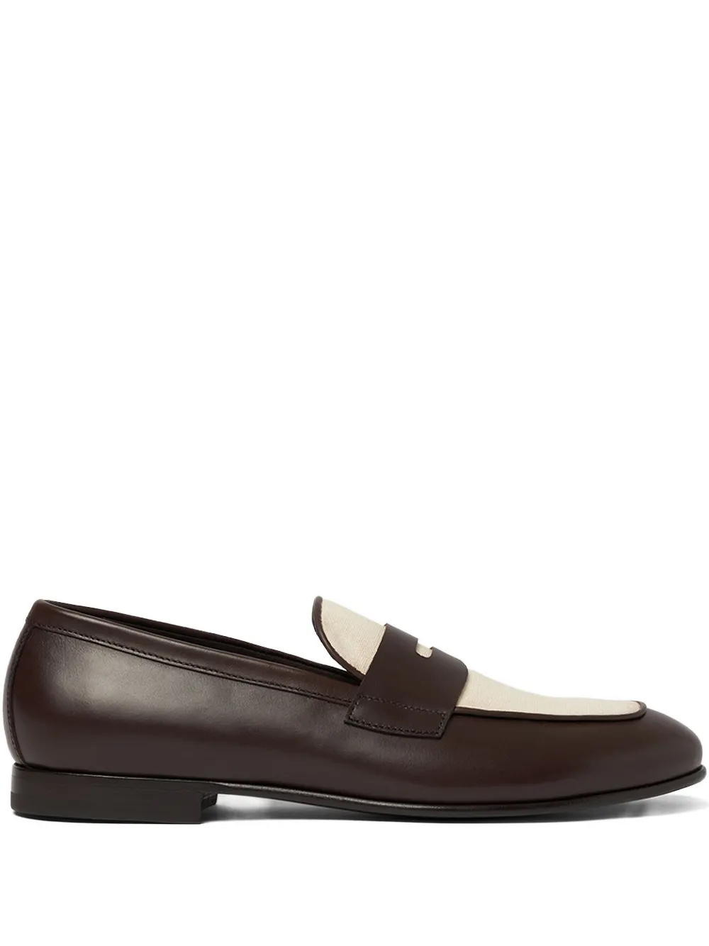 Scarosso Austin leather penny loafers Bruin