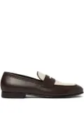 Scarosso Austin leather penny loafers - Brown