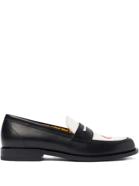 Scarosso print-motif loafers