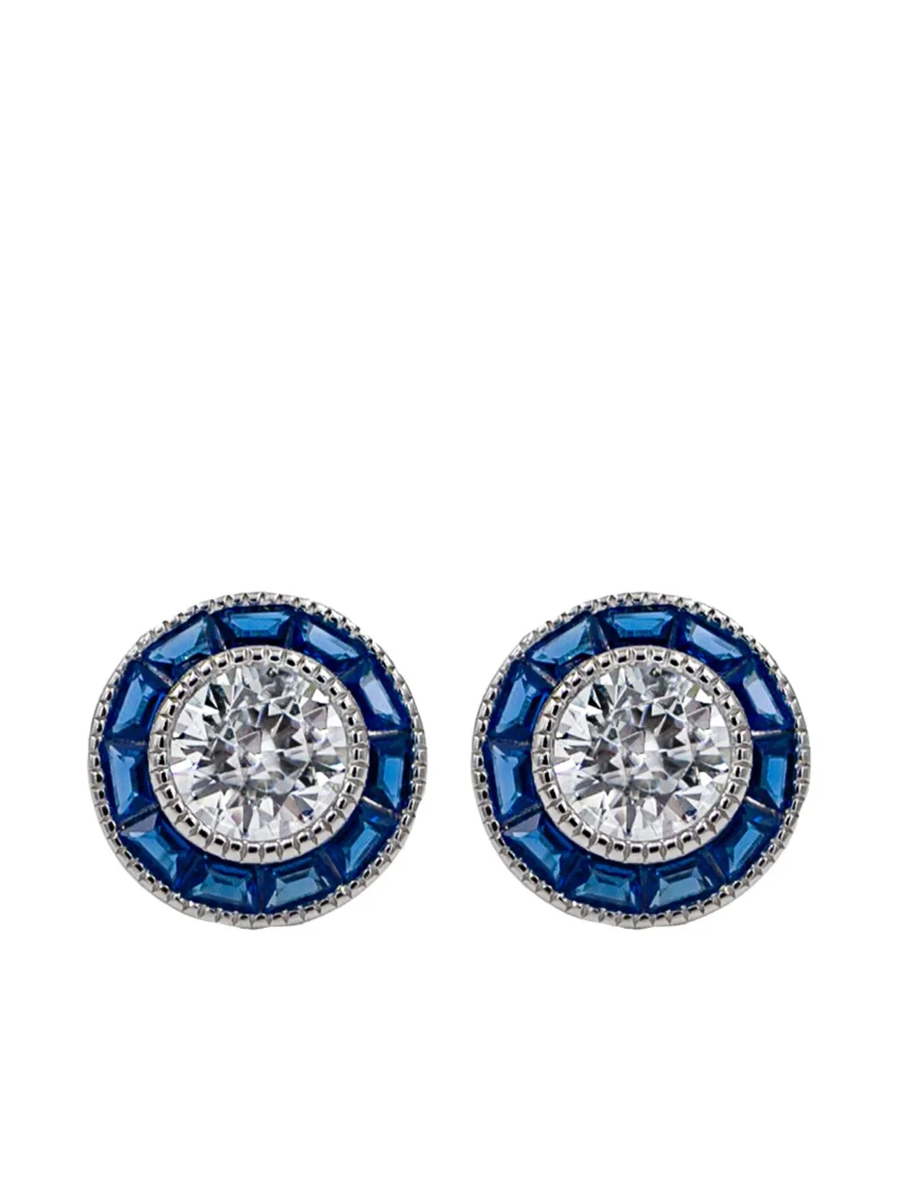 Juwelina Paris Bottega Blue ピアス - シルバートーン Juwelina Paris Bottega Blue ピアス - シルバートーン