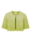 St. John sequin-embellished knitted jacket - Green