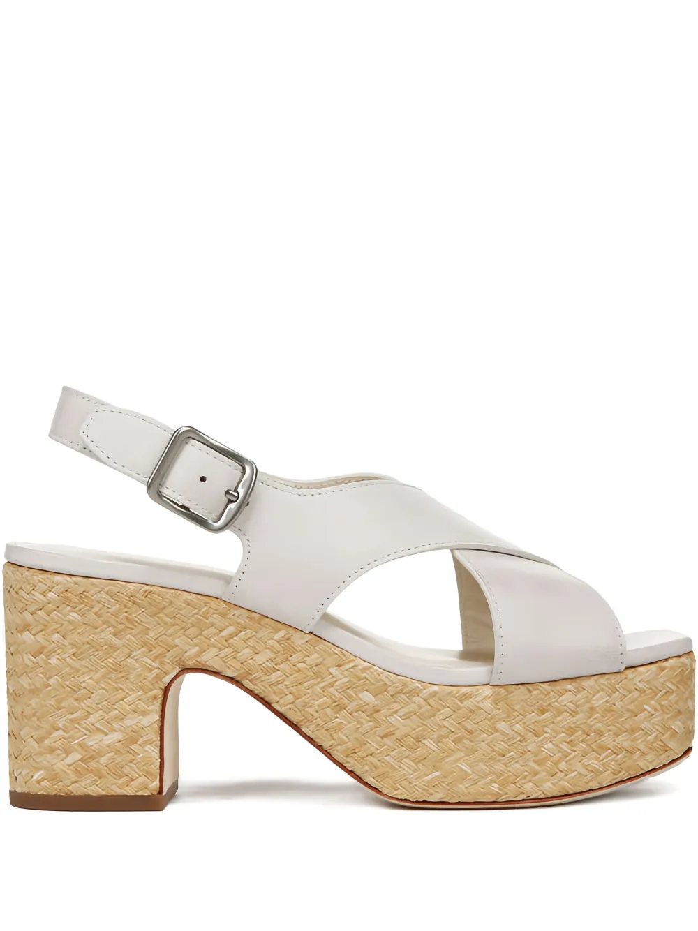 Vince Sandali Clementia con tacco - Bianco