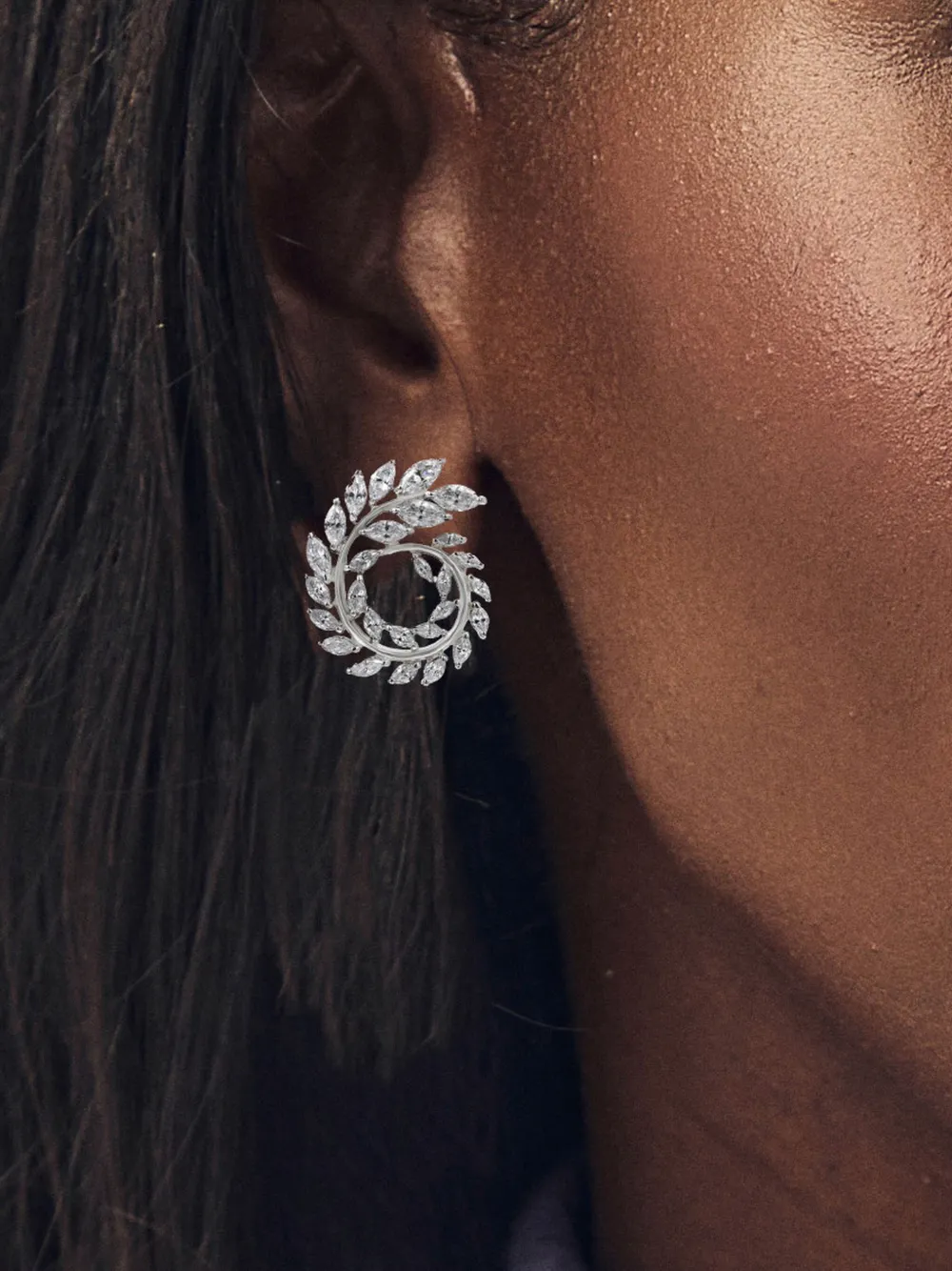 Juwelina Paris Marchesa oorbellen - Wit
