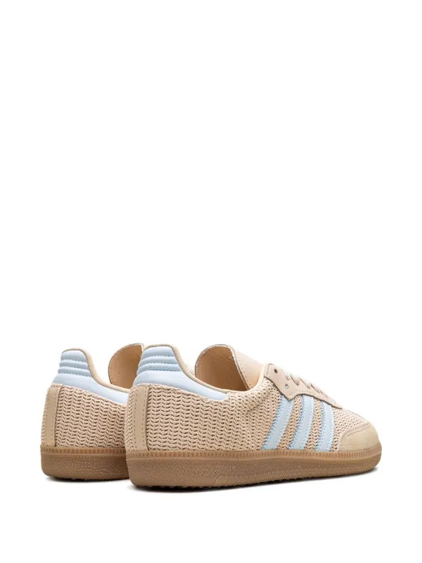 Adidas Samba OG "Core Black/Sand Strata/Sky Tint" Sneakers | Neutrals |  FARFETCH