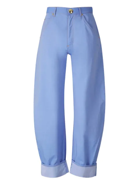DARKPARK pantalones tapered con dobladillo vuelto